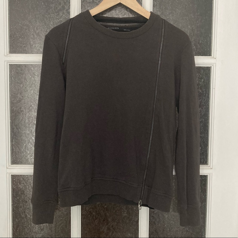 All Saints zippered top szS